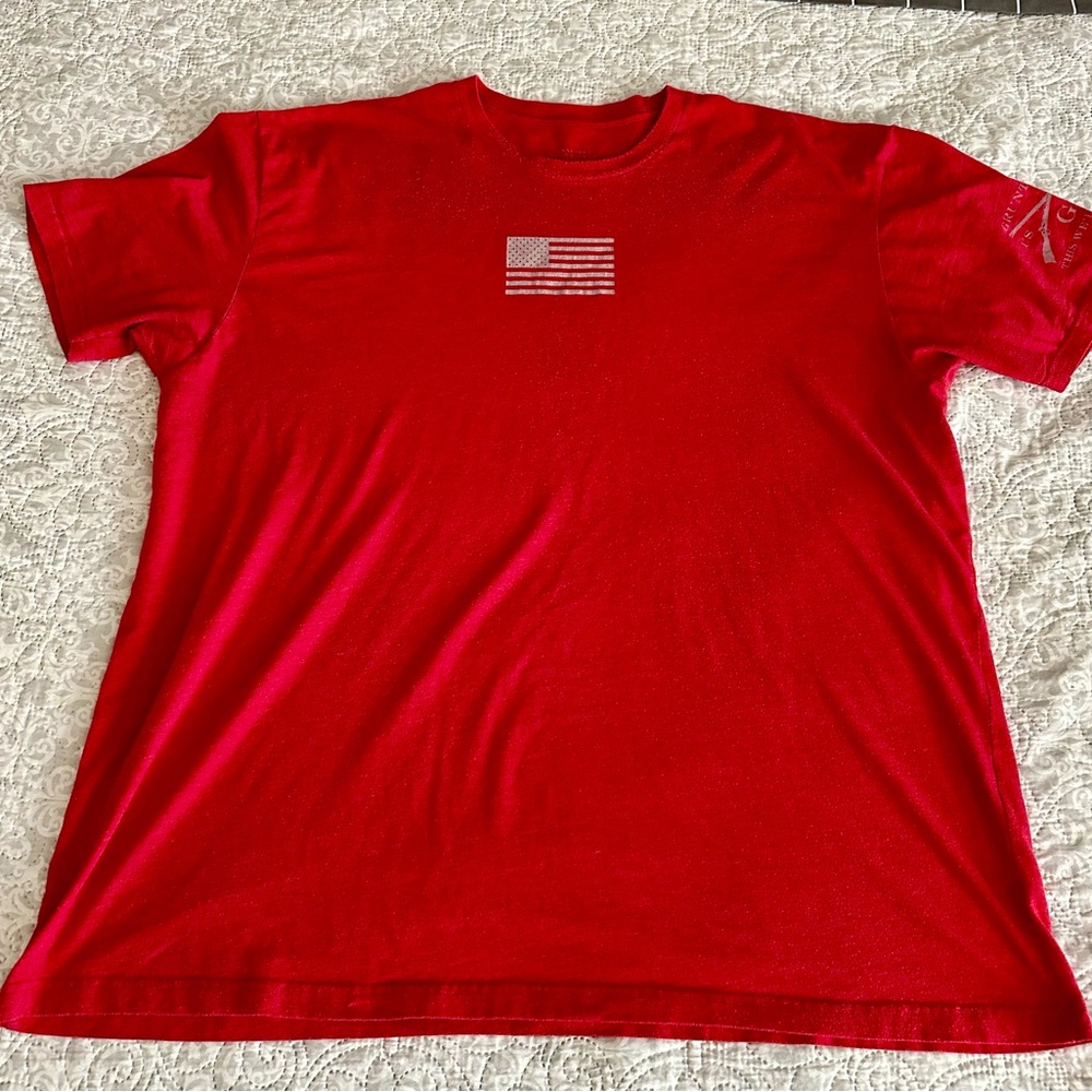 Men’s Red Flag Grunt Style T Shirt